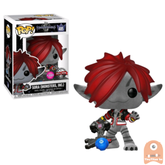 POP! Disney Sora Flocked Monsters Inc #485 Kingdom Hearts - Excl.