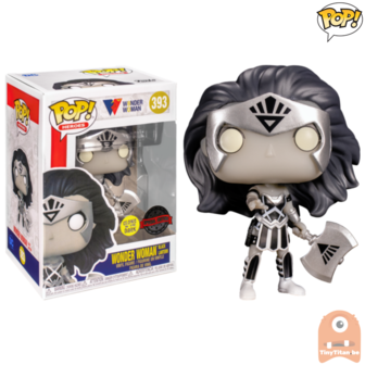 POP! Heroes Wonder Woman B&amp;W GITD Black Lantern #393 Exclusive