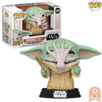 POP! Star Wars Grogu w/ Chowder Squid (The Child) #469 The Mandalorian Exclusive 