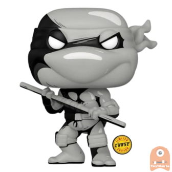 POP! Comic Donatello Black &amp; White CHASE 33 Eastman and Laird&#039;s TMNT Exclusive