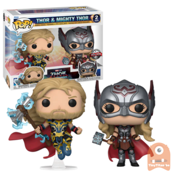 POP! Marvel Thor &amp; Mighty Thor 2-Pack Love &amp; Thunder Exclusive