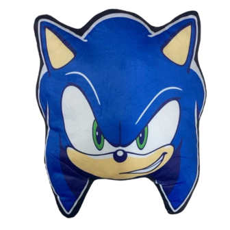 Sonic Shaped Velboa Cushion 35 CM