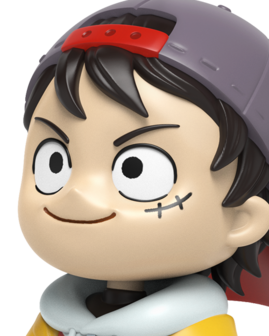 MIGHTY JAXX - COSMIQ X ONE PIECE: LUFFY 20 CM