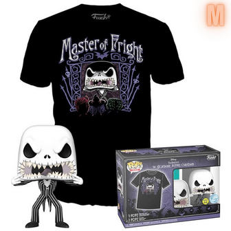 Funko POP! &amp; TEE BOX Nightmare Before Christmas - Jack Skellington GITD Exclusive - M