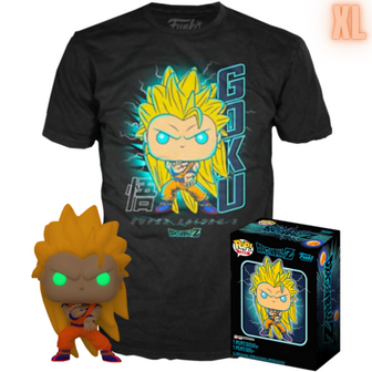 Funko POP! &amp; TEE BOX Dragonball Z GOKU GITD Exclusive - XL