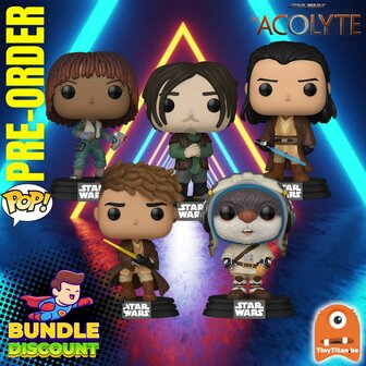 Funko POP! Super Discount Bundle of 5 Star Wars Acolyte Pre-Order