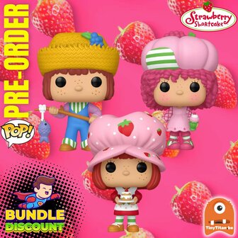 Funko POP! Bundle of 3 Strawberry Shortcakes Pre-Order