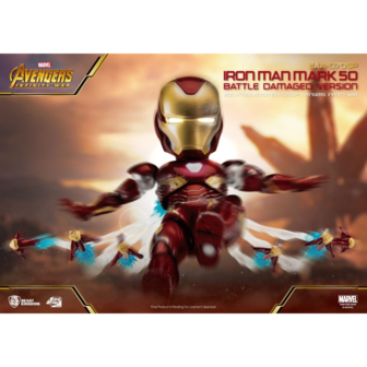 Beast Kingdom EGG Attack Action EAA-70SP Avengers: Infinity War Iron Man Mark L Battle Damaged version