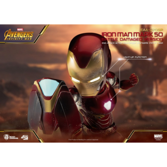 Beast Kingdom EGG Attack Action EAA-70SP Avengers: Infinity War Iron Man Mark L Battle Damaged version