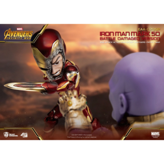 Beast Kingdom EGG Attack Action EAA-70SP Avengers: Infinity War Iron Man Mark L Battle Damaged version