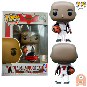 FUNKO POP! Sports Michael Jordan White Warm-Ups - Chicago Bulls 84 NBA Exclusive (New Sicker)