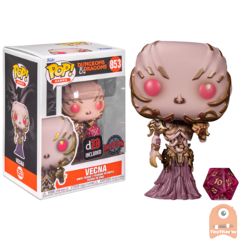 FUNKO POP! Games Vecna w/ D20 853 Dungeons &amp; Dragons Exclusive 