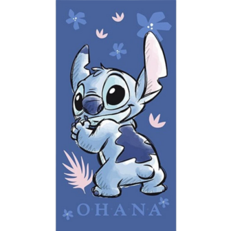  LILO &amp; STITCH - Ohana - Beach Towel 100% Polyester - 70x140cm