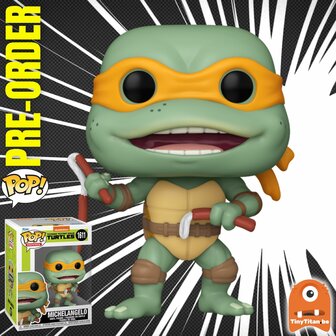 Funko POP! Michelangelo Sausage Nunchuks 1611 TMNT Pre-Order