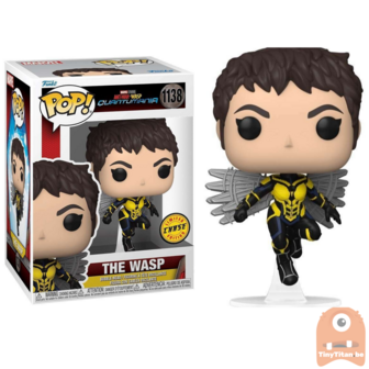 Funko POP! Marvel Wasp Unmasked CHASE 1138 Ant-man &amp; Wasp Quantumania Exclusive