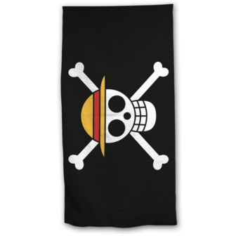 ONE PIECE - FLAG - Beach Towel 100% Cotton - 90x170cm