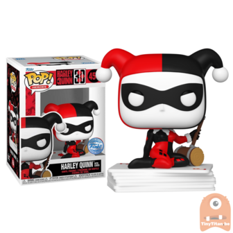 Funko POP! Heroes  Harley Quinn w/ Cards 454 30th Anniversary DC Exclusive