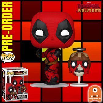 Funko POP! Deadpool w/ Headpool 1400 Deadpool &amp; Wolverine Pre-Order