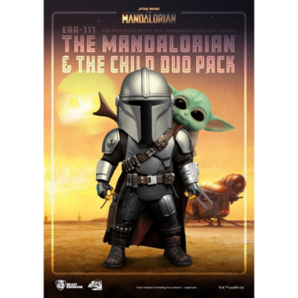 Beast Kingdom EGG Attack Action EAA-111 The Mandalorian &amp; The Child duo pack