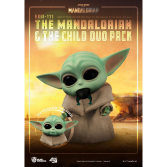 Beast Kingdom EGG Attack Action EAA-111 The Mandalorian &amp; The Child duo pack