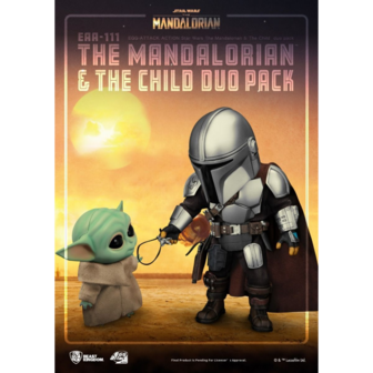 Beast Kingdom EGG Attack Action EAA-111 The Mandalorian &amp; The Child duo pack