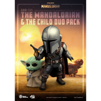 Beast Kingdom EGG Attack Action EAA-111 The Mandalorian &amp; The Child duo pack