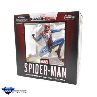 Diamond Gallery MARVEL - Spider-Man on Taxi - Diorama 23cm