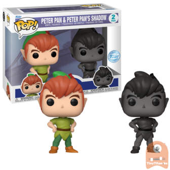 Funko POP! DISNEY Peter Pan &amp; Peter Pan&#039;s Shadow 2-Pack Exclusive LE