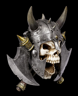 Nemesis Now - Valhalla&#039;s Vengeance Skeleton Viking Wall Plaque 33cm