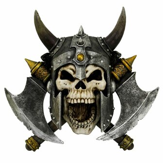 Nemesis Now - Valhalla&#039;s Vengeance Skeleton Viking Wall Plaque 33cm