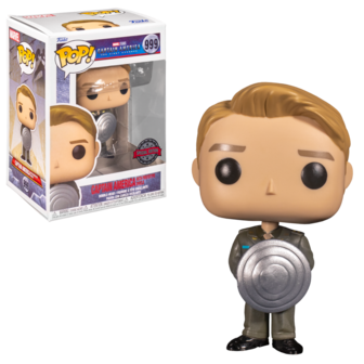 Funko POP! Marvel Captain America w/ prototype Shield 999 The First Avenger Exclusive LE