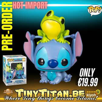 Funko POP! DISNEY - POP N&deg; 986 - Lilo &amp; Stitch : Stitch w/ Frog Exclusive Pre-order