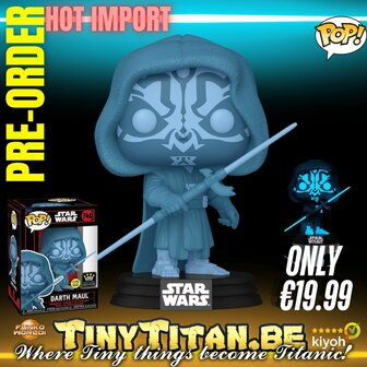 Funko POP! Darkside Darth Maul Holo Glow in the Dark 740 Star Wars Exclusive Pre-order