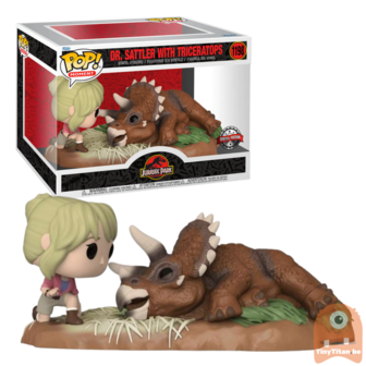 Funko POP! Movie Moments Dr. Sattler w/ Triceratops 1198 Jurassic Park Exclusive 