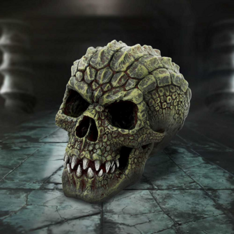 Nemesis Now - Reptillian Scale Skull 17cm