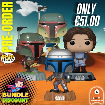 Funko POP! Super Discount Bundle of 4 FETT Legacy Star Wars Pre-Order