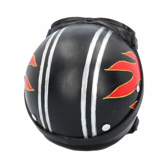 Nemesis Now - Hell Fire Biker Flame Helmet Skull 15cm