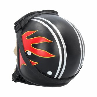 Nemesis Now - Hell Fire Biker Flame Helmet Skull 15cm