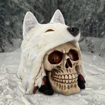 Nemesis Now - Night Wolf Skull 15.6cm