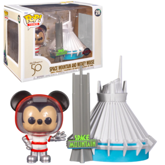 Funko POP! Disney Town Space Mountain and Mickey Mouse 28 Walt Disney World 50 Years Exclusive