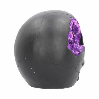 Nemesis Now - Geode Skull Black Purple Gothic Glitter Skull 17cm