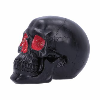 Nemesis Now - Geode Skull Black Red Gothic Glitter Skull 17cm