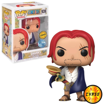 Funko POP! Animation Shanks w/ Hat CHASE 939 One Piece Exclusive 