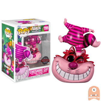 Funko POP! Disney Cheshire Cat Standing on Head 1199 Alice in Wonderland Exclusive (New Sticker)