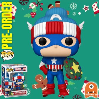 Funko POP! Captain America 1438 Holiday 24 Pre-Order