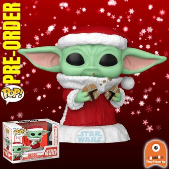 Funko POP! Grogu Santa 747 Holiday 24 Star Wars Pre-Order