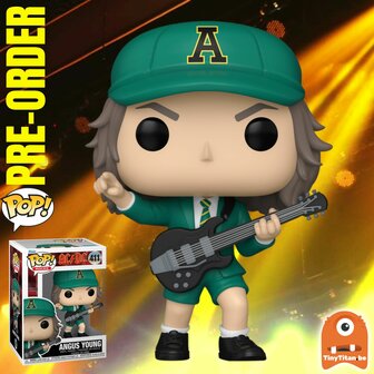 Funko POP! Angus Young Green Outfit 411 AC/DC Pre-Order