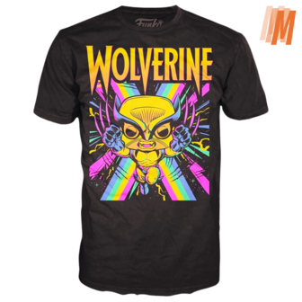 Funko T-Shirt Marvel - Wolverine Black Light - Size Medium