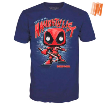 Funko T-Shirt Deadpool - The naughty List - Size Medium