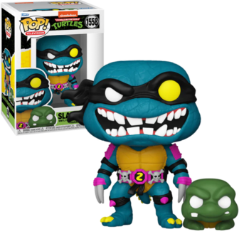 Funko POP! Slash &amp; Pre-Mutated Slash 1558 TMNT Ninja Turtles